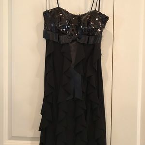 Chiffon and sequin cocktail dress